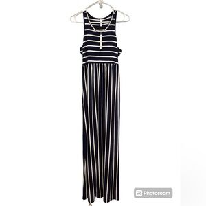 NWT Navy & White Striped Tank Dress by Euovmy Size M
